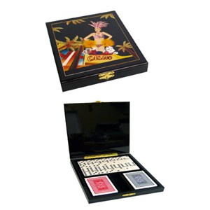 Coffret prestige dominos & cartes à joue