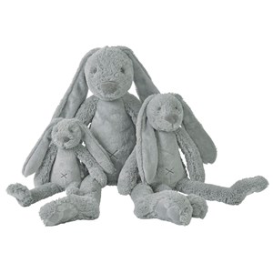 Peluche lapin richie gris clair 28 cm