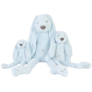 Peluche lapin richie bleu clair 28 cm