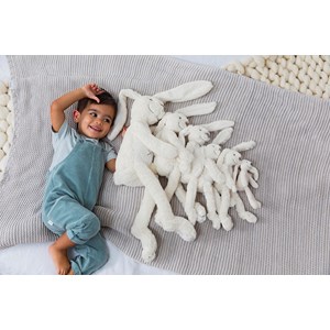 Peluche lapin richie ivoire 38 cm