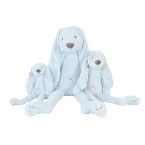 Peluche lapin richie bleu clair 38 cm