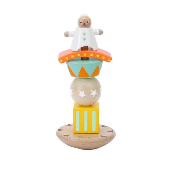 Ancien poupée poupon CULBUTO clown / fou du roi 27 cm