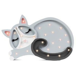 Lampe veilleuse chat gris