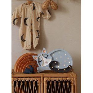 Lampe veilleuse chat gris