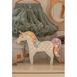 Lampe veilleuse licorne arc-en-ciel