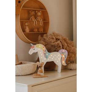 Lampe veilleuse licorne arc-en-ciel