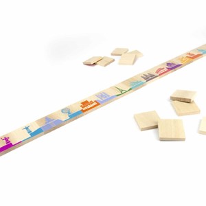 Jeu de domino globe-trotteur