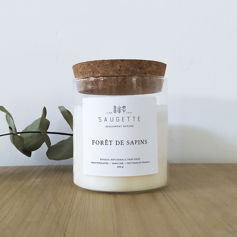 Saugette - Au coin du feu - bougie artisanale