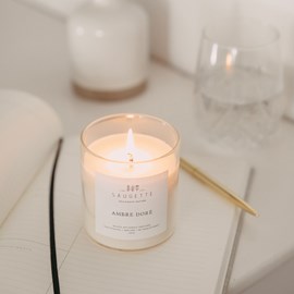 Ambre doré - bougie artisanale