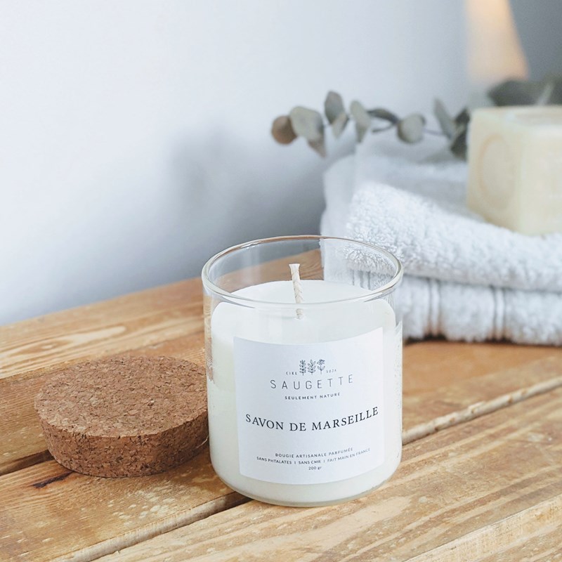 Saugette - Savon de marseille - bougie artisanale