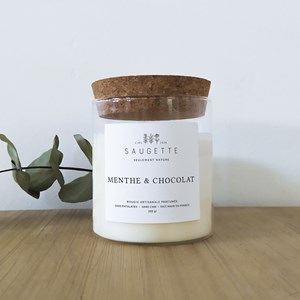 Menthe & chocolat - bougie artisanale
