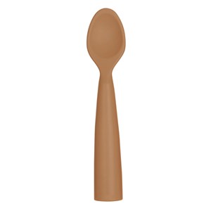 Cuillère bébé 100% silicone caramel 6+