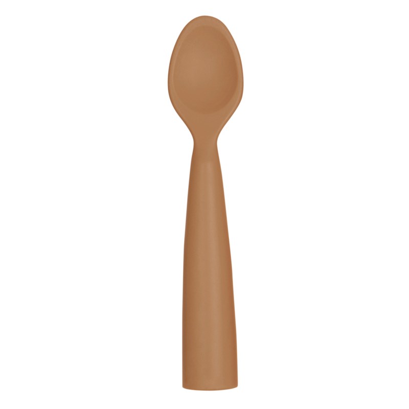 Cuillère bébé 100% silicone caramel 6+