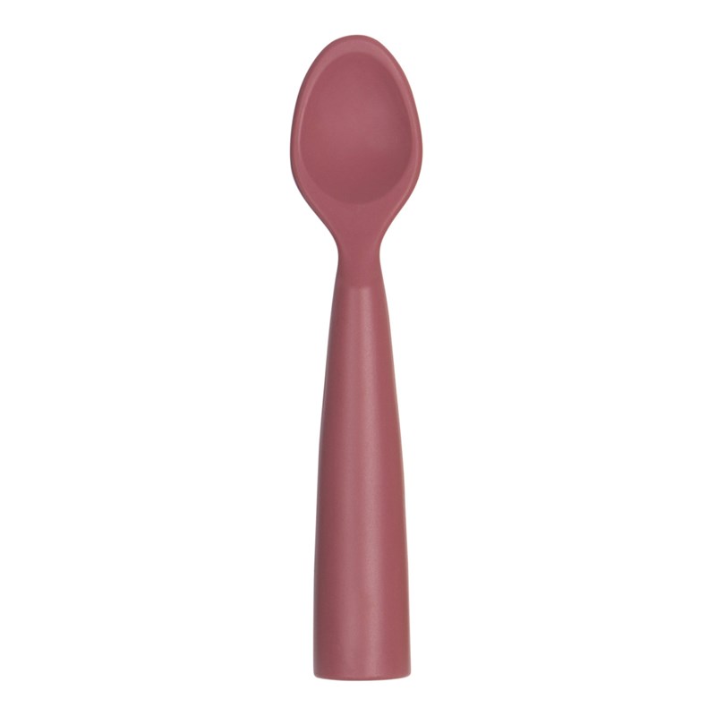 Cuillère bébé 100% silicone terracotta
