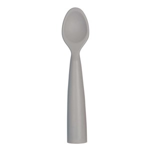 Cuillère bébé 100% silicone gris 6+