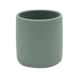 Gobelet bébé en silicone vert amande