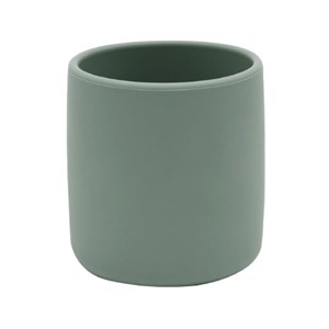 Gobelet bébé en silicone vert amande