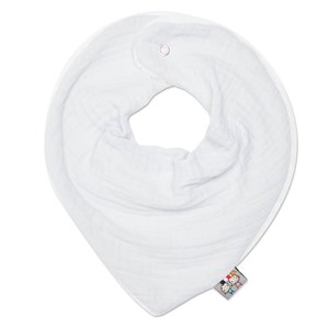 Bavoir bandana gaze de coton, jeanne