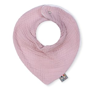 Bavoir bandana gaze de coton, jeanne