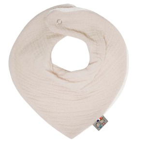 Bavoir bandana gaze de coton, jeanne
