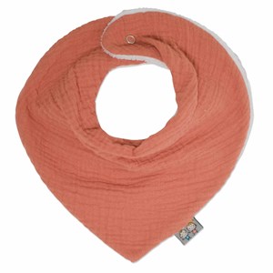 Bavoir bandana gaze de coton, jeanne