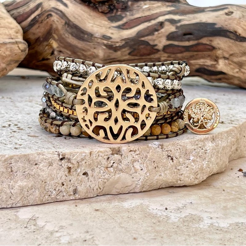 Bracelet protection en plaqué or