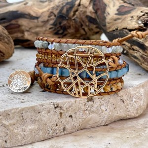 Bracelet boho chic en plaqué or