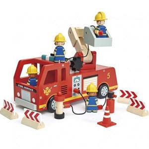 Camion de pompier en bois