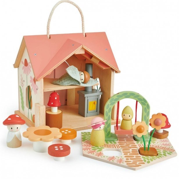 Maison de poupée en bois rosewood