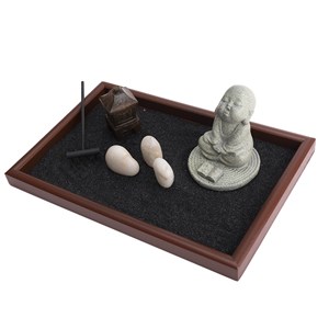 Décoration jardin zen de sagesse