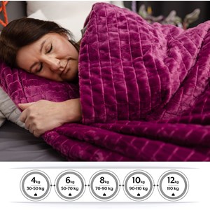 Couverture lestée violet 150x220 8kg