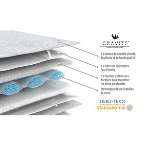 Couverture lestée floral 135x200 12kg