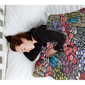 Couverture lestée floral 135x200 12kg