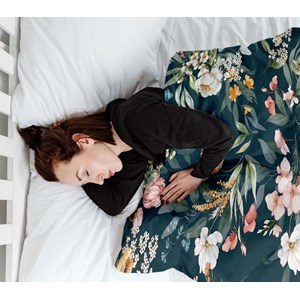 Couverture lestée floral 150x220 12kg