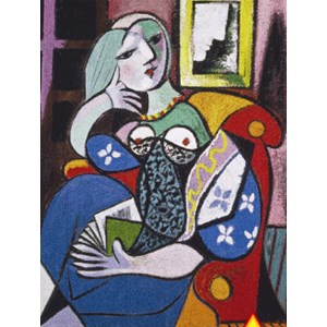 Puzzle - picasso - femme avec un livre