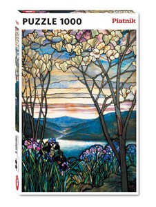 Puzzle - tiffany - magnolias et iris