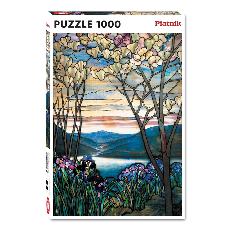 Puzzle - tiffany - magnolias et iris