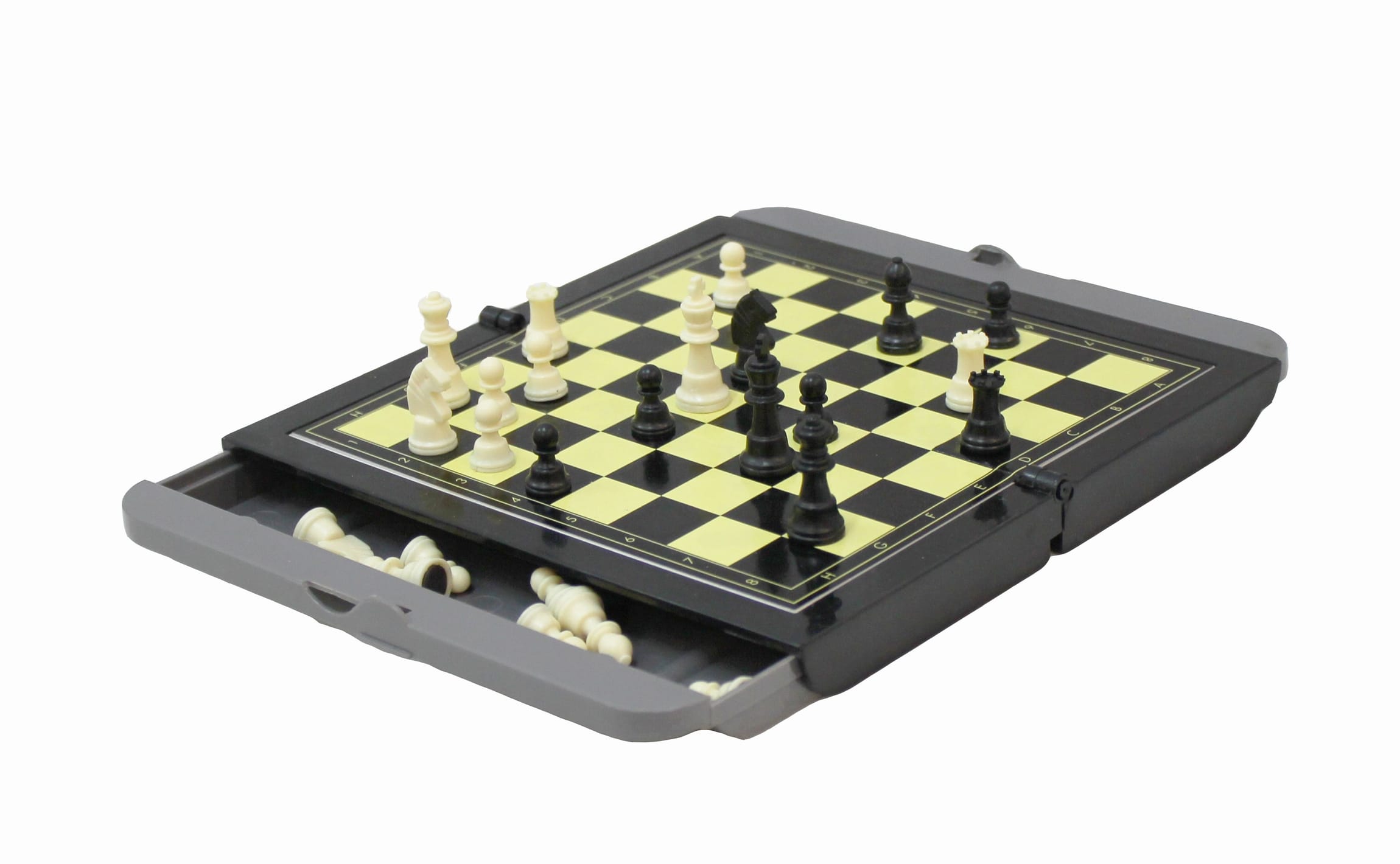 Jeu D'échecs Magnétiques Portables Et Stockables, En Plastique