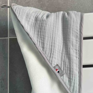 Cape de bain en gaze de coton jeanne