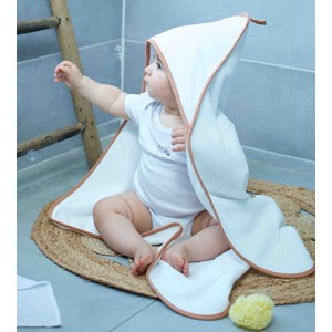Cape de bain en gaze de coton, jeanne
