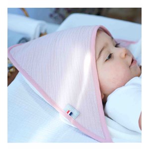 Cape de bain en gaze de coton jeanne