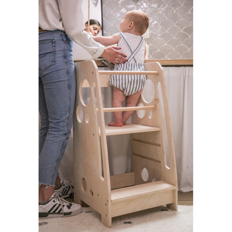 Tour montessori mila bois naturel (PimPamPoum) - Image 1