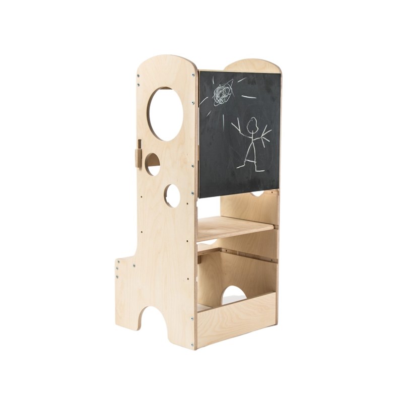 PimPamPoum - Tour montessori holly avec ardoise