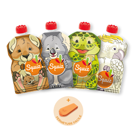 Lot de 4 gourdes réutilisables australie