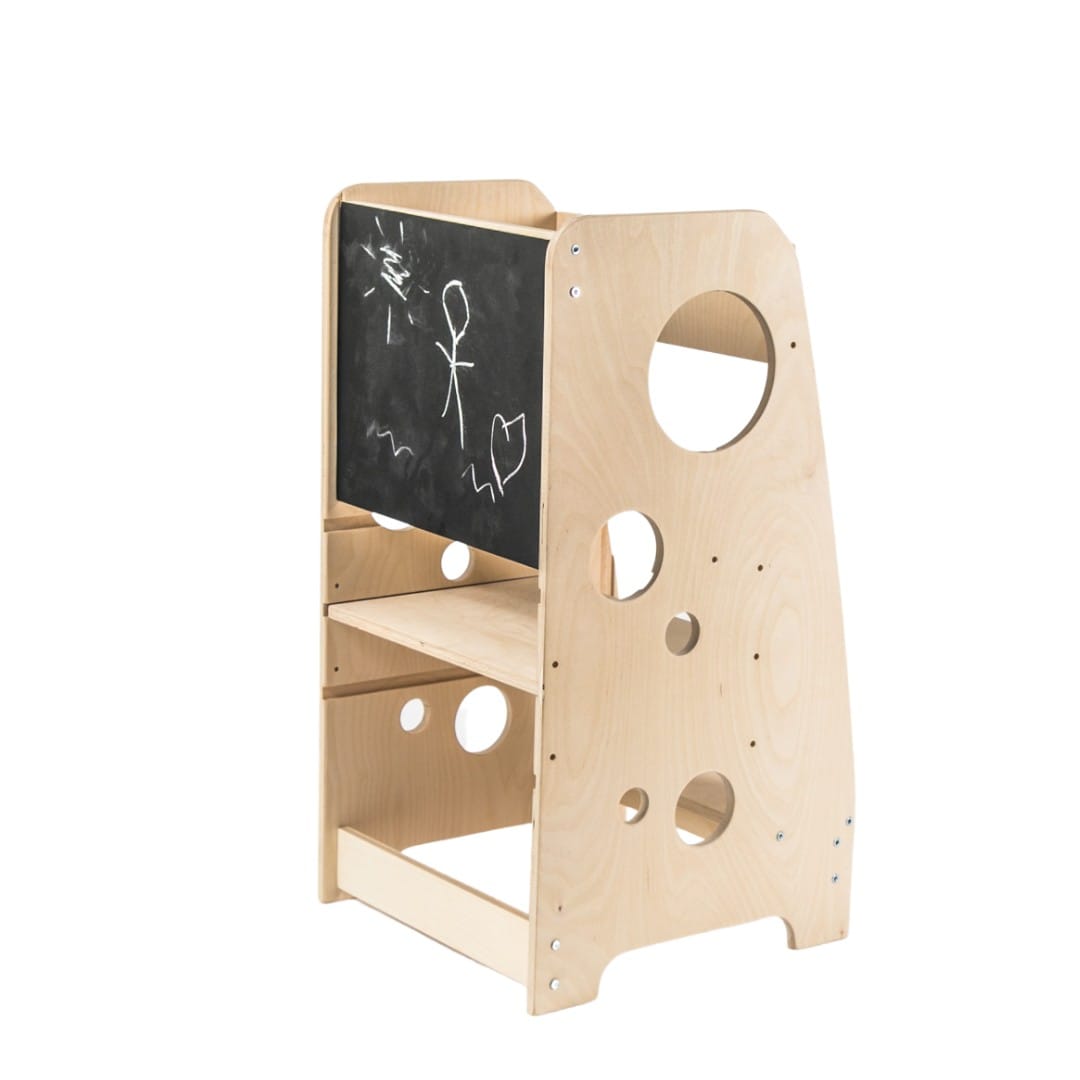 Ardoise lignes simples en bois - Matériel Montessori - Langage