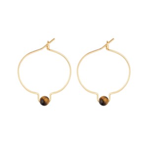 Boucles d'oreilles œil-de-tigre