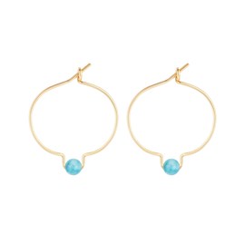 Boucles d'oreilles aigue-marine