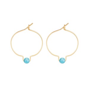 Boucles d'oreilles aigue-marine