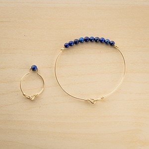 Bracelet lapis lazuli taille s