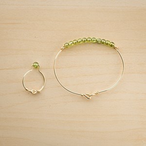 Bracelet péridot taille s